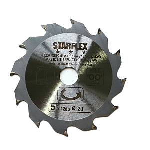SERRA CIRCULAR 5" COM 12 DENTES FURO 20 BOMFIO PARA MADEIRA