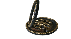 PUXADOR COLONIAL DE LATÃO PARA MOVEIS TIPO MEDALHAO 1362/5
