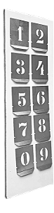 35 - CHAPA PARA PINTAR ALGARISMO