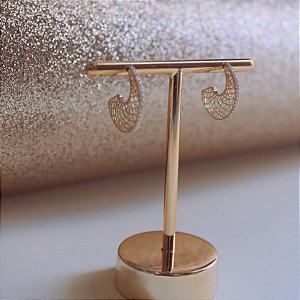 Brinco Mundi Argola Ouro 18k