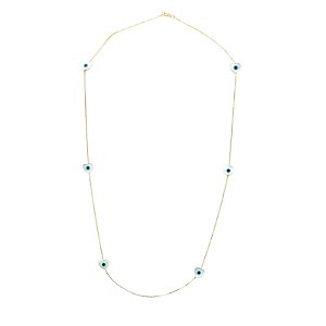 Choker Olho Grego - Ouro 18k