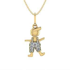 Pingente Menino Tesouro - Ouro 18k