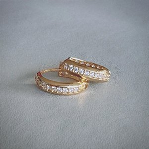 Brinco Delicacy Rock Ouro 18k
