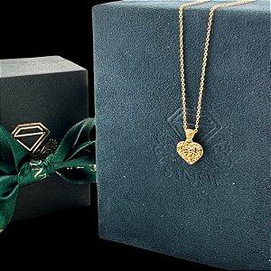 Gargantilha Coração Ouro 18k