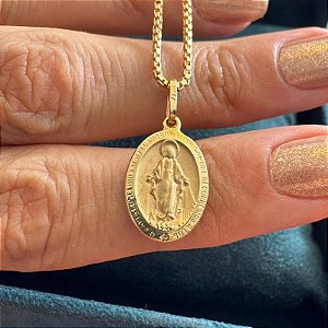 Pingente Nossa Senhora das Graças Ouro 18k