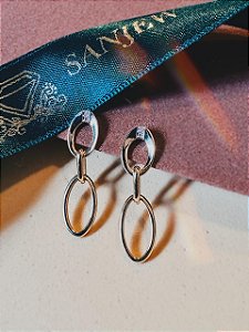 Brinco Golden Globes Ouro 18K e Diamantes