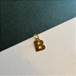 Pingente Letra B - ouro 18k