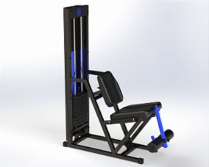 CADEIRA EXTENSORA PROFISSIONAL DE EIXO CENTRAL