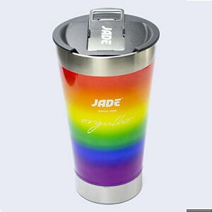 Copo Térmico Jade 473 ML - Com Tampa e Abridor - Coleção Orgulho
