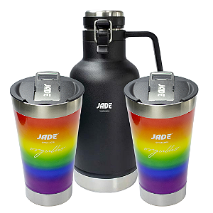 Promoção Growler 1L e 900 ML + 2 Copo Orgulho