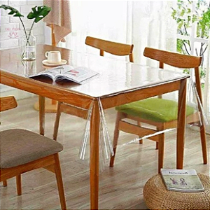 TOALHA DE MESA TRANSPARENTE PVC 0,80MM GROSSO-1,80M X 1,40M