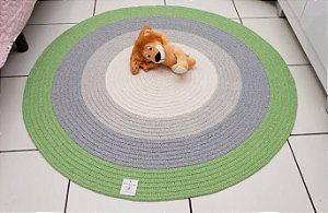 Tapete para quarto em crochê 120cm diâmetro TS0031