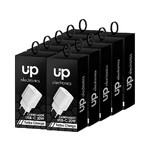 Kit 10 Carregadores Tomada USB-C - Atacado