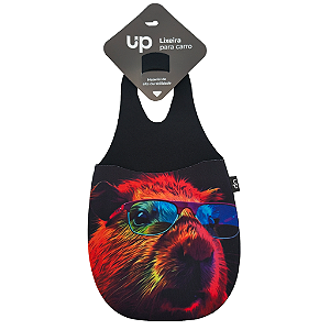 Lixeira para Carro Neoprene Capivara Colorida UP Electronics