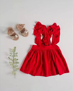 SAIA INFANTIL COM ALÇA DE BABADO