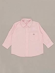 CAMISA INFANTIL M/L SOCIAL LISA COM BOLSO