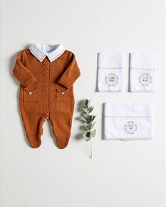 Macacão infantil tranças e bolso