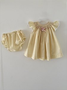 VESTIDO PALINHA REDONDA LACINHO