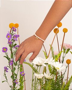 Pulseira pérola com fecho