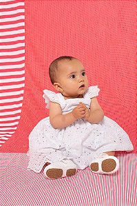 Vestido laise com laço