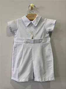 Macacão batizado anjinho