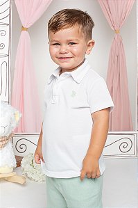 Polo bordado coelhinho