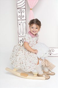 Vestido gola veludo