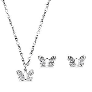 Conjunto borboleta frisada