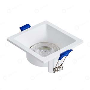 SPOT RECUADO QUADRADO BRANCO NEUTRO 6W