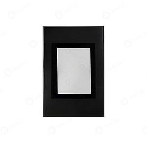 BALIZADOR DE PAREDE EMBUTIDO DIFUSO PRETO  IP65