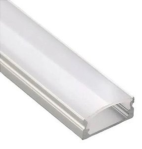 PERFIL ALUMINIO 2 METROS BRANCO SOBREPOR 17 X 7