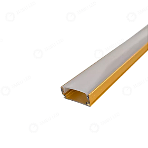 PERFIL ALUMINIO 2 METROS DOURADO SOBREPOR 17 X 7