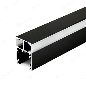 PERFIL SOBREPOR 2 METROS PRETO LUZ INDIRETA 36 X 36