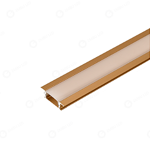 PERFIL ALUMINIO 2 METROS DOURADO EMBUTIR 30,2 X 9,6