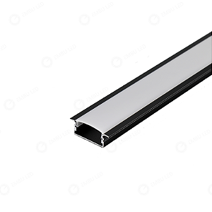 PERFIL ALUMINIO 2 METROS PRETO EMBUTIR 30,2 X 9,6