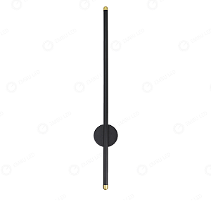 ARANDELA ONE WAY LUZ INDIRETA PRETO 20W 90CM ALUMINIO