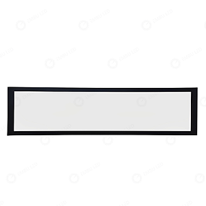 PAINEL DE EMBUTIR LED RETANGULAR 50W - BRANCO NEUTRO -32X122CM  - BORDA PRETA