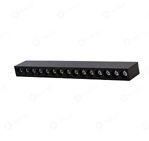 DOWNLIGHT DOT DE SOBREPOR - PRETO - 30W - BRANCO QUENTE