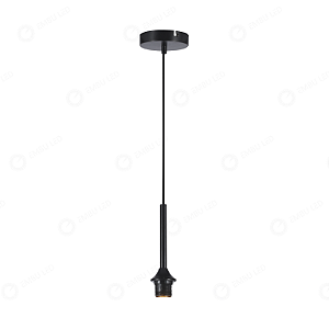 PENDENTE RETRÔ PRETO E27 S/LAMPADA