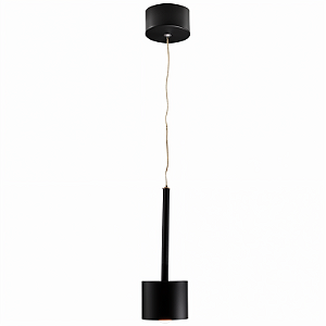 PENDENTE ARANHA TUBO 29CM PRETO - 9W - BRANCO QUENTE