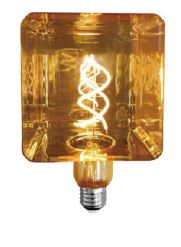 LÂMPADA LED FILAMENTO GELO E27 - 4W - ÂMBAR