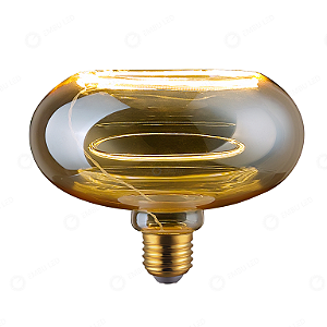 LÂMPADA LED FILAMENTO GLOBO ESFERA E27 - 6W - ÂMBAR