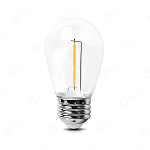 LÂMPADA LED FILAMENTO S14 CRITAL 1W 2200K E27 110V (10 UNIDADES)