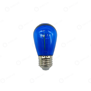 LÂMPADA BOLINHA S14 1W AZUL E27 IP65 220V - 10 UNIDADES