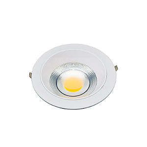 DOWNLIGHT COB EMBUTIR ANTIOFUSCANTE BRANCO 22W ALUMINIO - BRANCO FRIO
