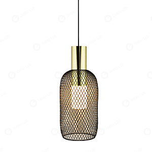 PENDENTE ORBIS PRETO E DOURADO 9W