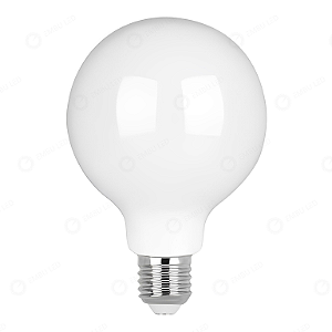 LÂMPADA LED FILAMENTO LEITOSA G80 4W 2200K