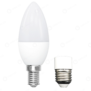 LÂMPADA LED BULBO VELA BALAO 4.7W BRANCO QUENTE E14 C/ SOQUETE E27
