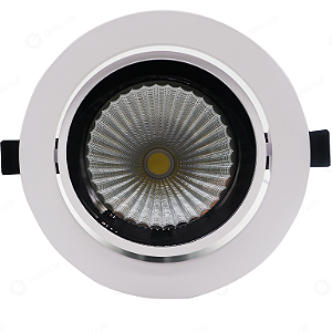 SPOT ASTER 36W BRANCO DIRECIONAVEL ALUMINIO - BRANCO FRIO