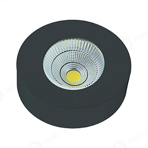 SPOT LED SOBREPOR HALO PRETO 3W - BRANCO QUENTE
